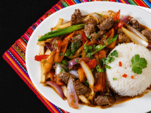 Lomo saltado - Peruvian Stir-Fried Beef