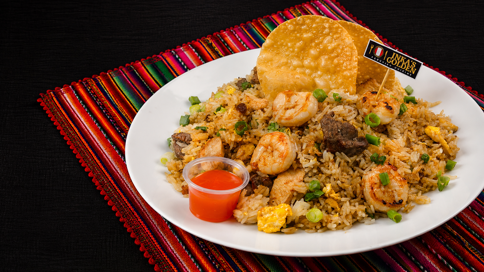 PERUVIAN FRIED RICE – House Special- Beef, Chicken, Shrim